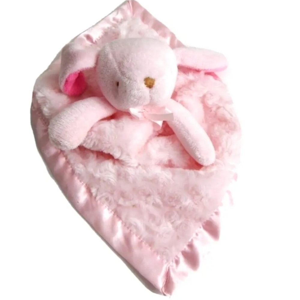 Blankets & Beyond  Satin Lined Bunny Lovey